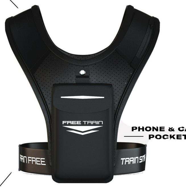 FREETRAIN V1 RUNNING/WORKOUT VEST w/ PHONE HOLDER FREE TRAIN FREE
