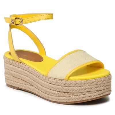 Tommy Hilfiger TH Woven Platform Sandal [Gr. 37 / 38 / 41] Women Sandals Yellow