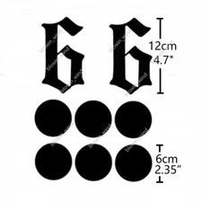 Anime Cosplay Temporary Tattoo Sticker BLEACH Espada NO.6 ...