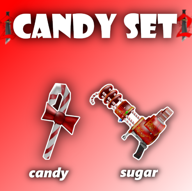 Sugar set. Кэнди сет мм2. Кэнди нож в Мардер Мистери. Нож Candy в мм2. Mm2 сеты.