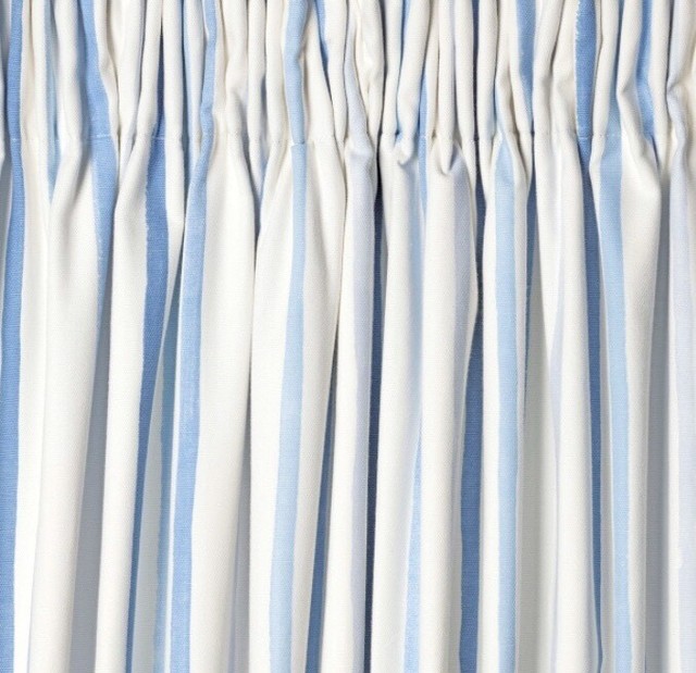 Laura Ashley Blue Stripe Blackout Curtains In Newcraighall