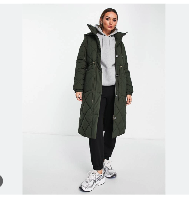 BARBOUR BARBOUR SANDYFORD QUILTED LONGLINE COAT MSRP$480 WARM + ATTRACTIVE + PRACTICAL