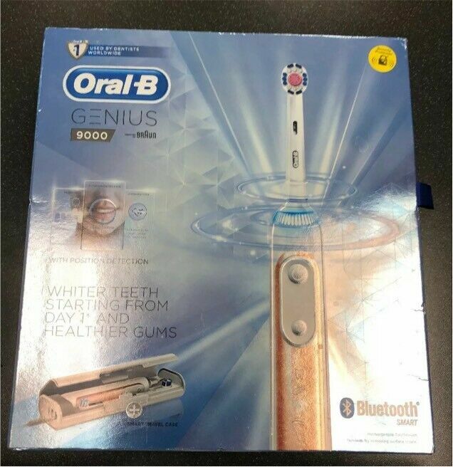 Braun OralB Genius 9000 Toothbrush/Charging Travel Case ROSE GOLD