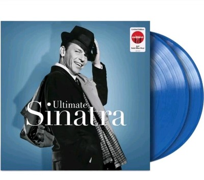 New, Sealed! Frank Sinatra Ultimate Sinatra Solid Blue Vinyl 2 LP *Creased Cover