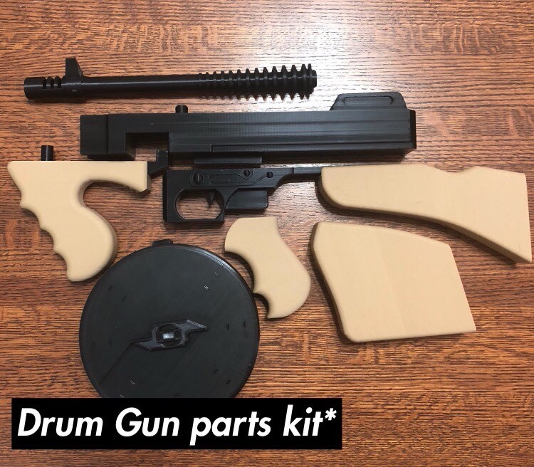 Fortnite Drum Gun Prop Full Size 3d Printed Diy Parts Kit Tommy Gun - fortnite drum gun prop full size 3d printed diy parts kit tommy gun thompsonsmg