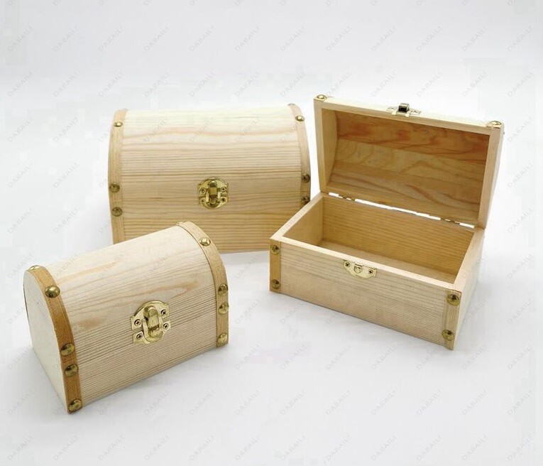 3 Scatole In Legno Bauletto Decoupage Portagioie Matrioska Scatola Cofanetto bal