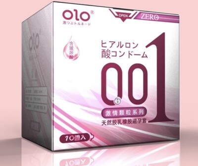 OLO 001 Condom Hyaluronic acid10/BOX Dotted/LongLasting Buy 3 get 1 Free