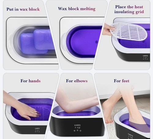 KARITE Paraffin Wax Refills Lavender Scented Paraffin Wax Beads Blocks 4 PACK