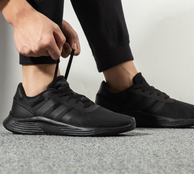 Men s Shoes Trainers Adidas Lite Racer 2.0 Gym Black EG3284 Size UK 10.5