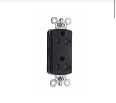 PlugTail 20A 125V Spec Grade Tamper Resistant Decorator Duplex Receptacle 10pack