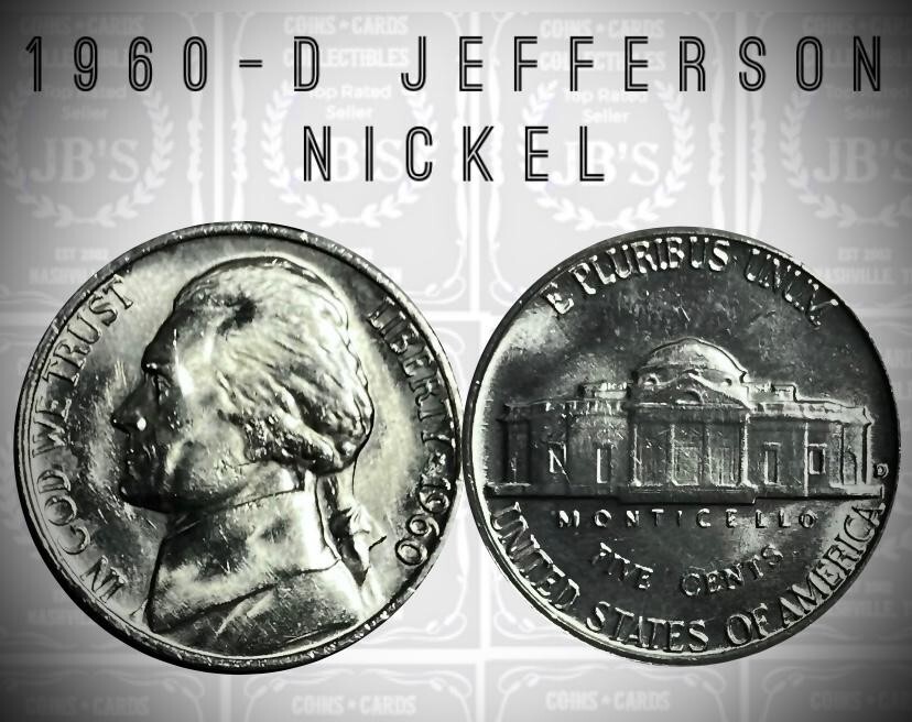 洋楽 Nickel Piece KD & CEBO 1960 (P) Jefferson Nickel BU US Coin | eBay