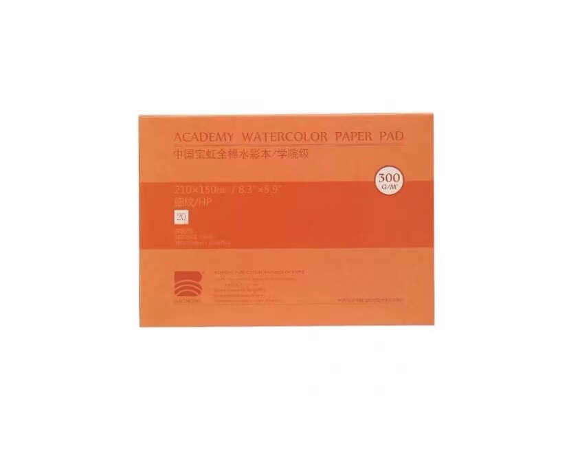 BAOHONG Academy Grade Watercolor Painting Paper, 100%Cotton Cold Press, 20 Sheet