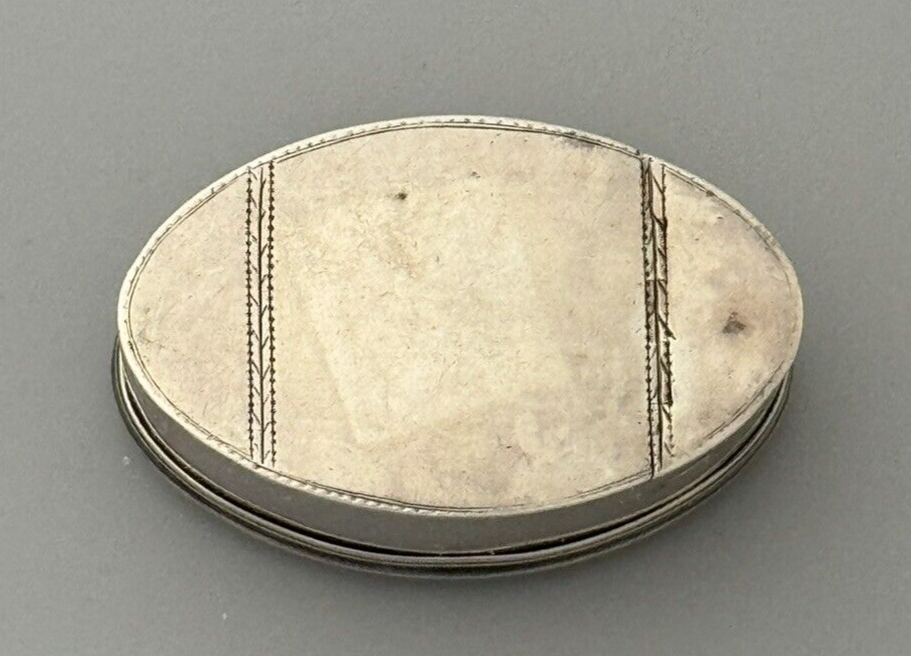 Georgian Silver NUTMEG GRATER Oval James Phipps I 1785