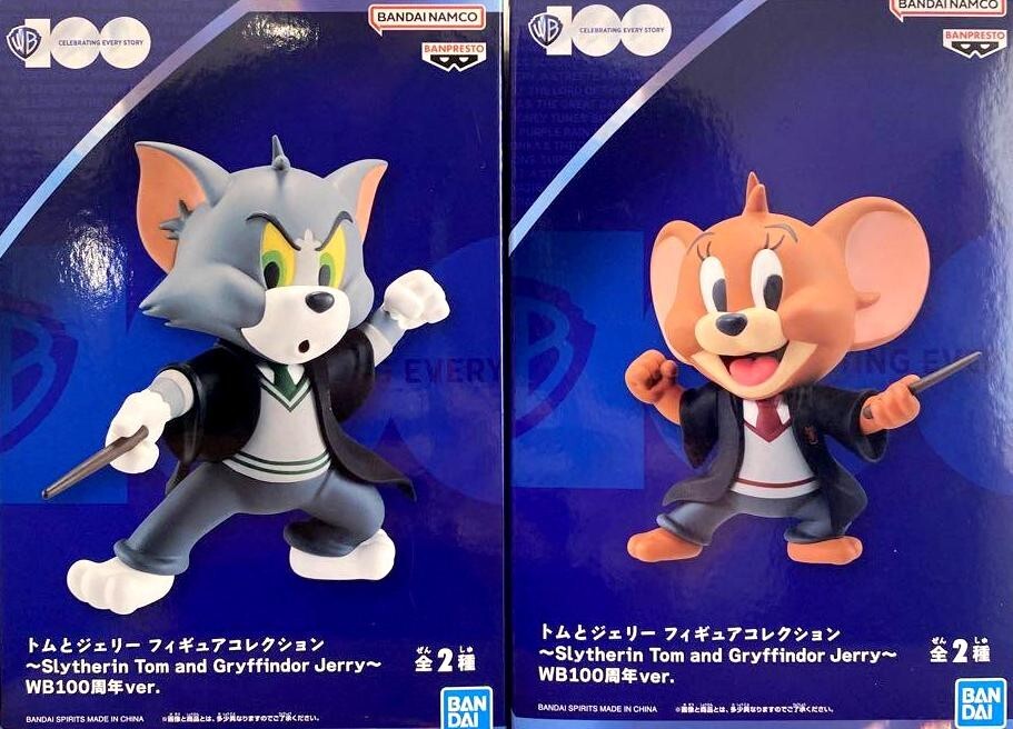 セット　トムとジェリー　Slytherin Gryffindor　WB100周年 Slytherin Tom and Gryffindor Jerry WB 100th Anniversary