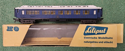 LILIPUT 266 COMPAGNIE INTERNATIONALE BLUE SLEEPER 1660 TRAIN PASSENGER CAR HO