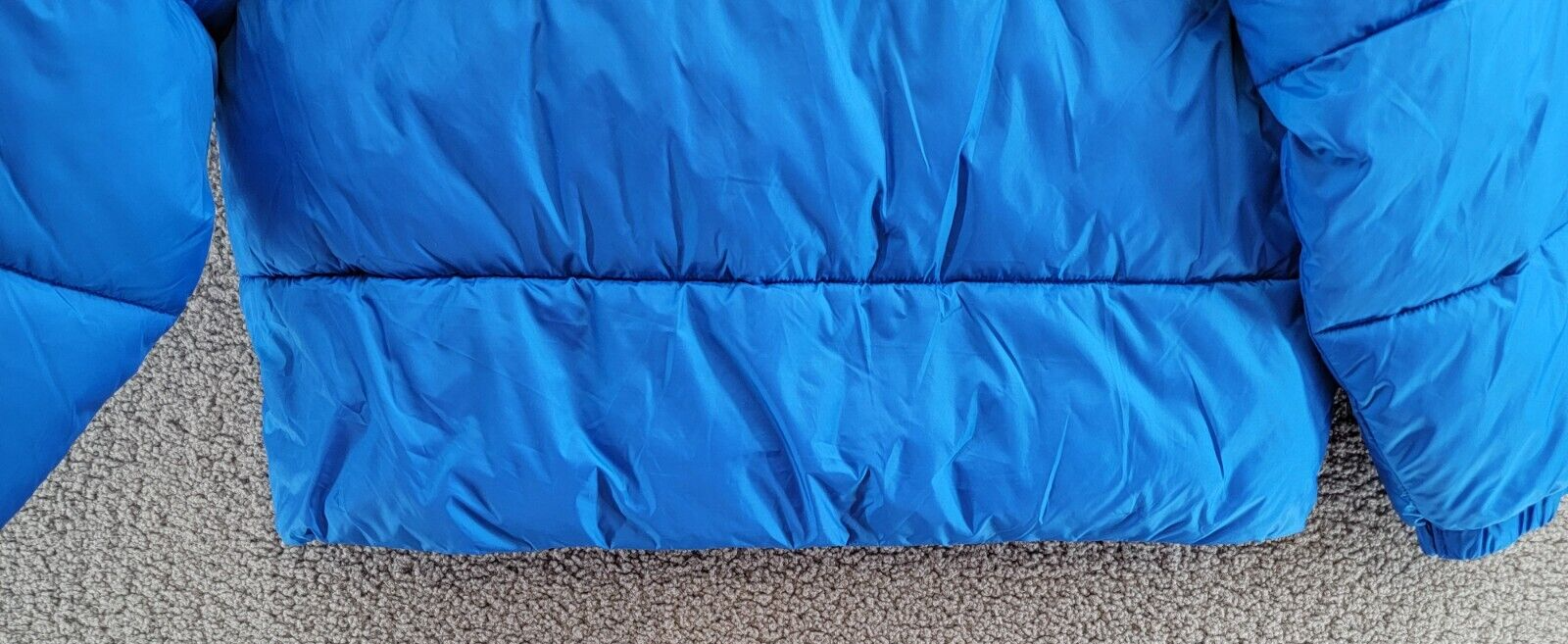 AQUA Cire Wonder Short Puffer Jacket Women's M Ocean Blue Zip/Snap Closure L/S - Picture 15 of 17