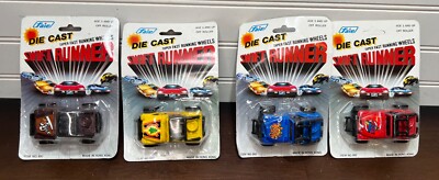 Vintage Lot of 4 Faie Swift Runner 1:64 Diecast Jeeps New In Packages Hong Kong