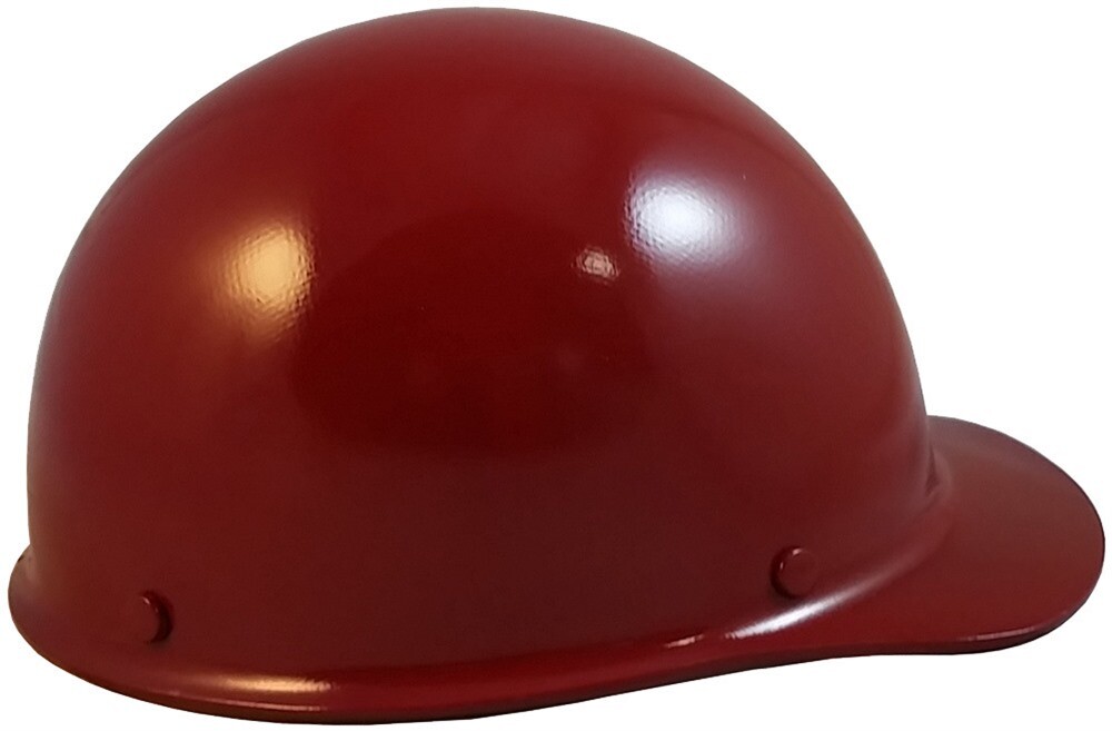MSA Skullgard SMALL SHELL Cap Style Hard Hat with Ratchet Suspension - Maroon