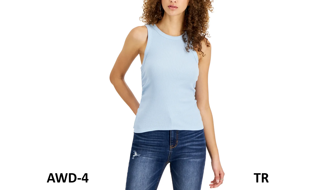 Rebellious One Juniors' Side-Ruched Tank Top, Angel Falls, Size Small