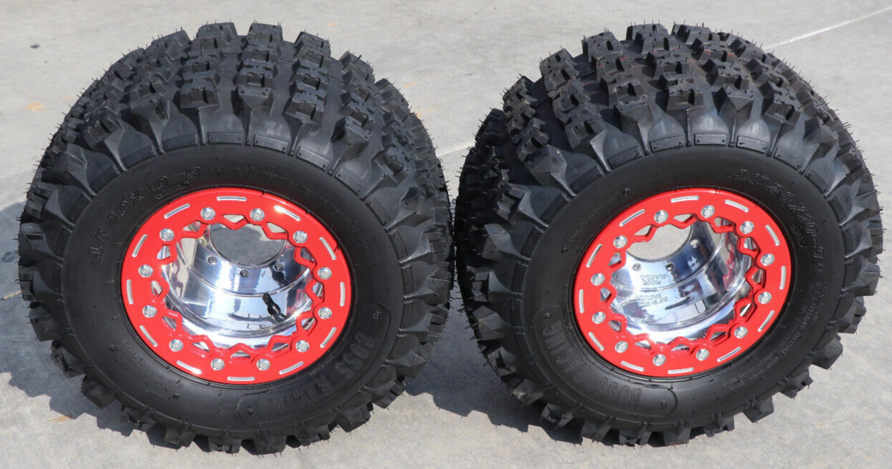 SUZUKI LTR 450 LTZ 400 Rear Wheels Tires 20X10-9 BEADLOCKS | eBay