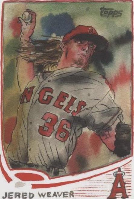 2021 Topps Spotlight 70 By Andy Friedman - Jered Weaver #31