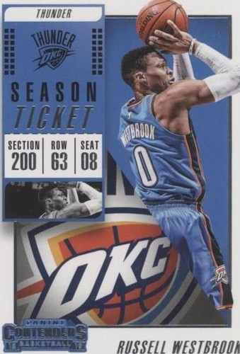 2018-19 Panini Contenders - Russell Westbrook #43