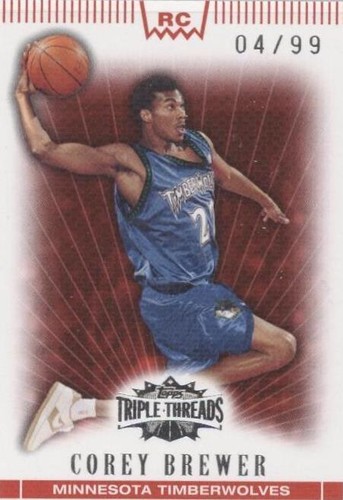 2007-08 Topps Triple Threads - Corey Brewer #108