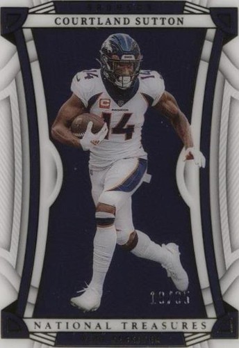 2022 Panini National Treasures Courtland Sutton #48
