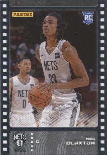 2019-20 Panini NBA Hoops #241 Nic Claxton rookie RC card