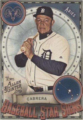 2019 Topps Allen & Ginter - Miguel Cabrera #BSS-9