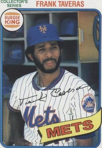 1980 Topps Burger King Pitch, Hit & Run - Frank Taveras #32