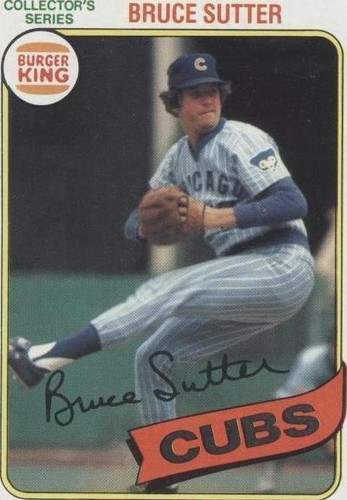 1980 Topps Burger King Pitch, Hit & Run - Bruce Sutter #11