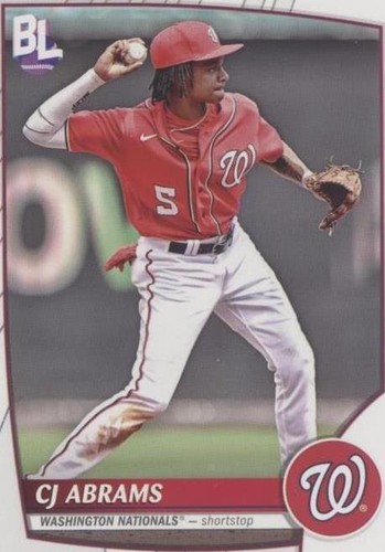 2023 TOPPS BIG LEAGUE ORANGE CJ ABRAMS WASHINGTON NATIONALS