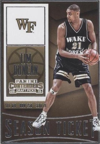 2015-16 Panini Contenders Draft Picks - Tim Duncan #89