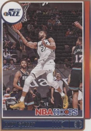 2024-25 NBA Hoops Rudy Gobert Premium Stock Green Prizm #156