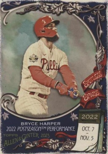 2023 Topps Allen & Ginter - Bryce Harper #SS-34