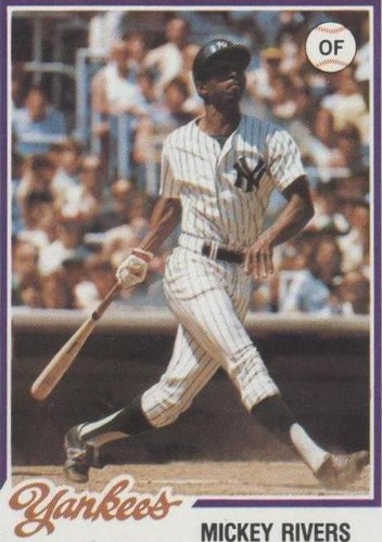 1978 Topps Burger King - Mickey Rivers #20