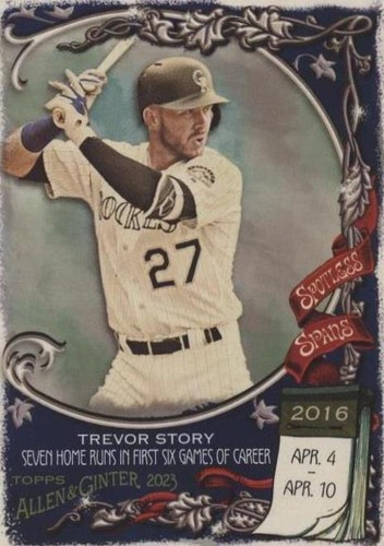 2023 Topps Allen & Ginter - Trevor Story #SS-31
