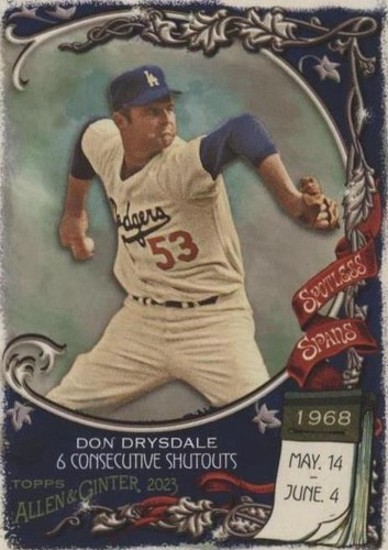 2023 Topps Allen & Ginter - Don Drysdale #SS-9