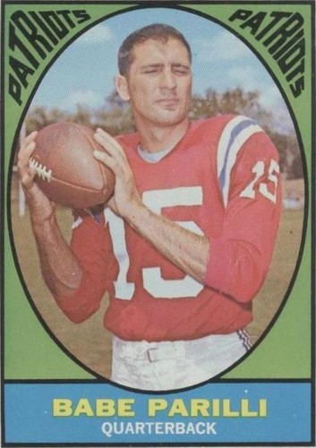 1969 Milton Bradley Win-A-Card Game Babe Parilli #2