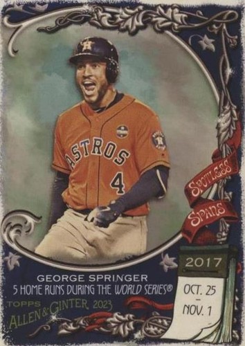 2023 Topps Allen & Ginter - George Springer #SS-30