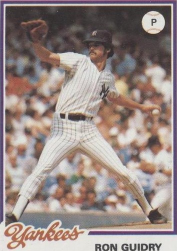 1978 Topps Burger King - Ron Guidry #4