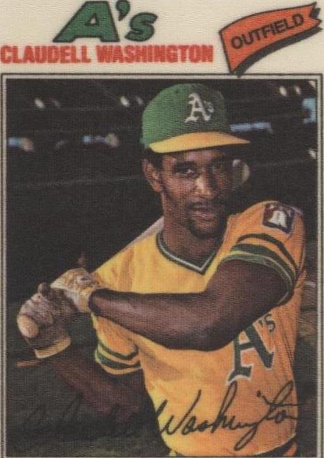 Adesivos de pano 1977 Topps Baseball Patches - Claudell Washington #50