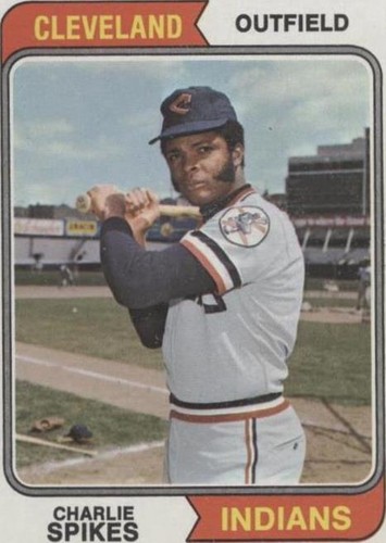 チャーリーページ Cleveland Indians Charlie Spikes Topps Baseball Excellent | eBay
