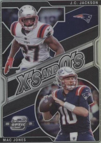 2021 Panini Contenders Optic J.C. Jackson Mac Jones #XO-19