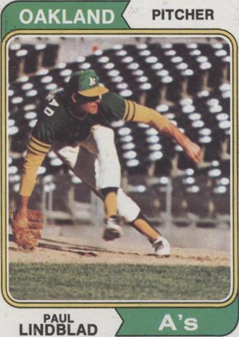 1974 Topps - Paul Lindblad #369