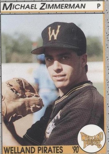 1990 Bill Pucko Welland Pirates - Mike Zimmerman #31