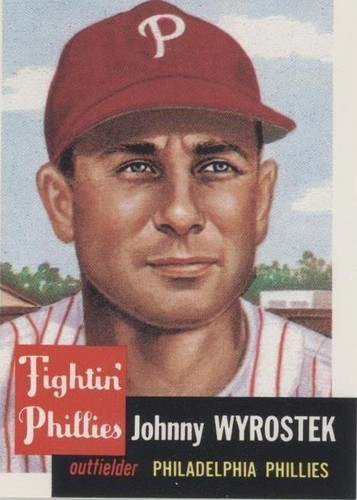 1991 Topps Archives The Ultimate 1953 Set - Johnny Wyrostek #79