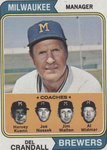 1974 Topps - Al Widmar Del Crandall Harvey Kuenn #99