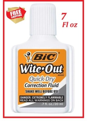 BIC Wite-Out Quick Dry Correction Fluid, 20mL, White, 1-Count Pack *BRAND NEW*